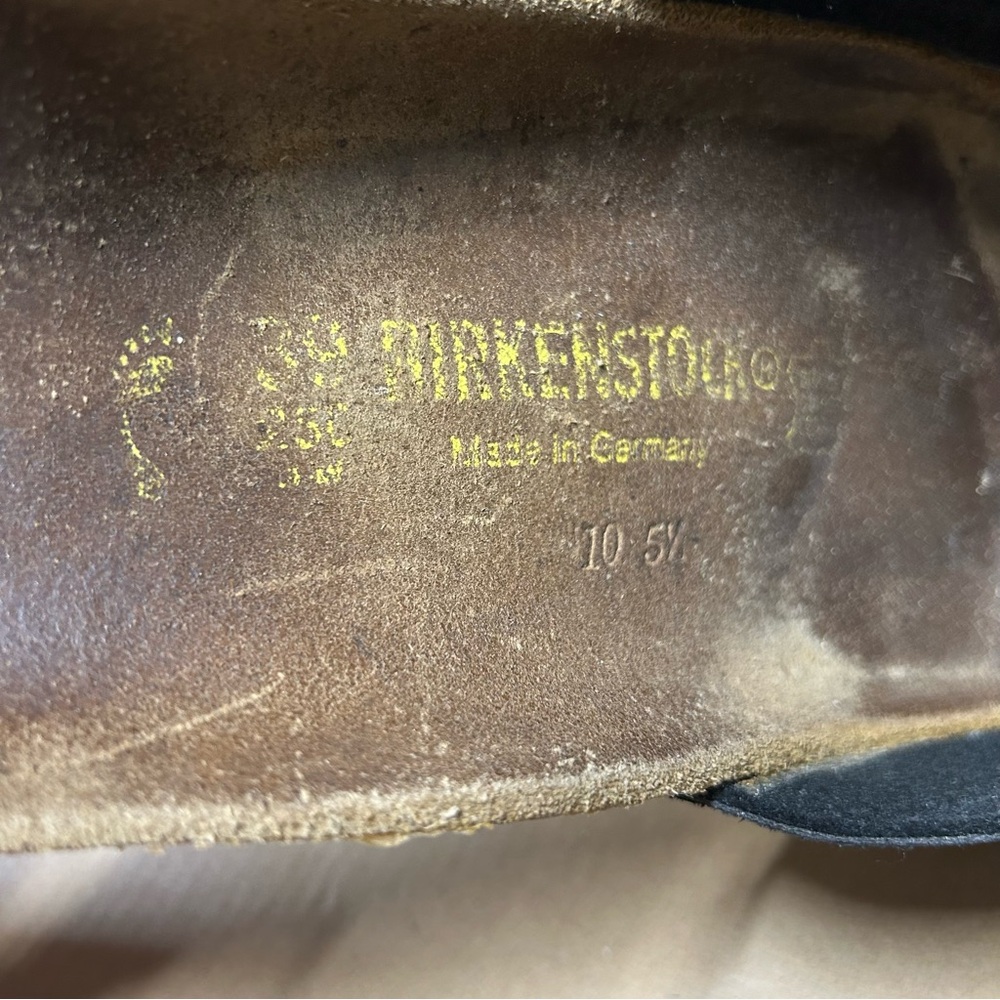 Birkenstock Madrid Shiny Black Snake Single Strap Sandals EU 39 US Ladies 8 - Picture 14 of 14